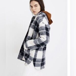 Madewell wool plaid shirt jacket